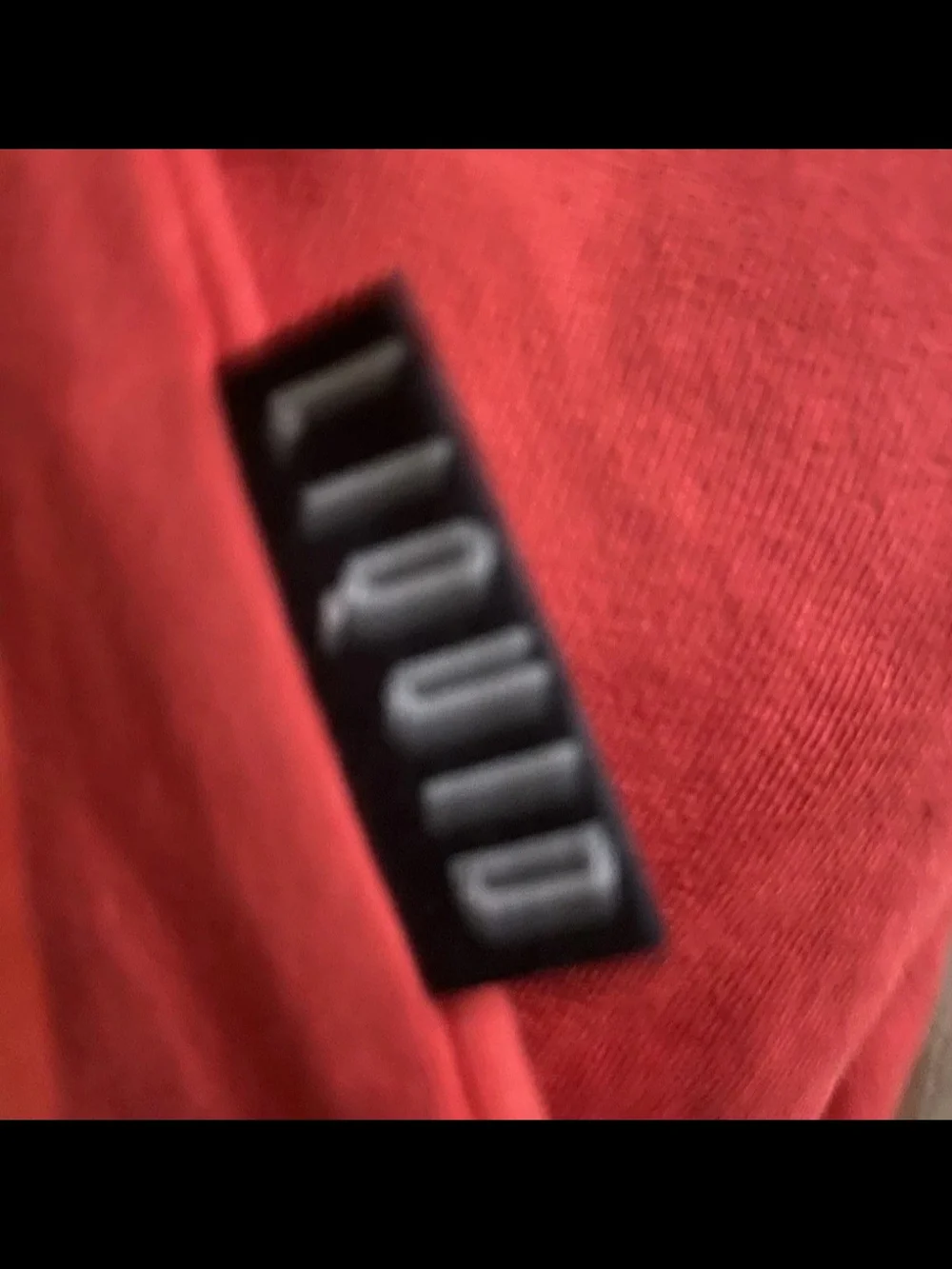 Marvel Red Long Sleeve Tee with White Logo Tag